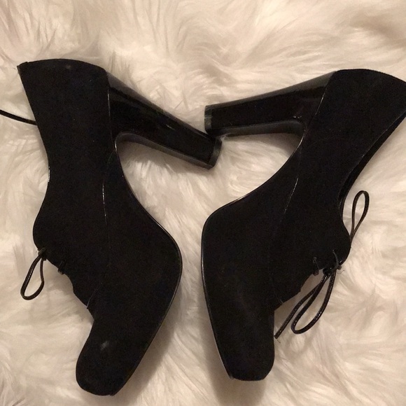 Black suede shoe bootie - Picture 4 of 7